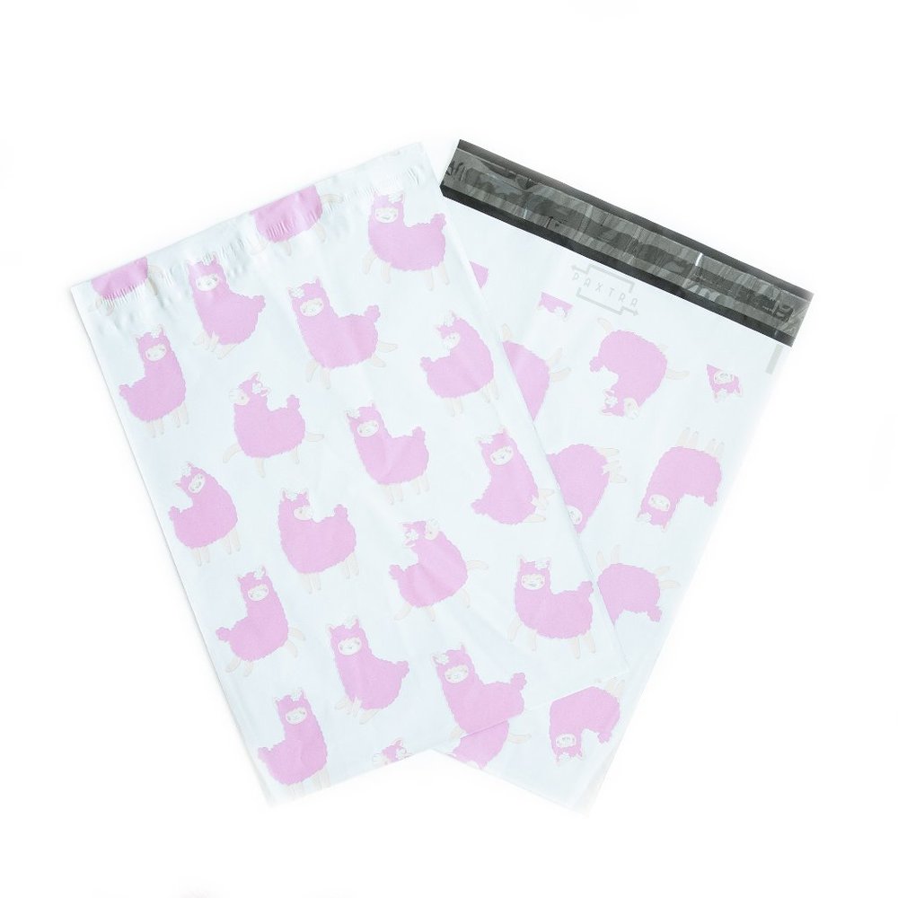 100 polymailers 10x13 llama plastic bags shipping printed mailers envelopes set